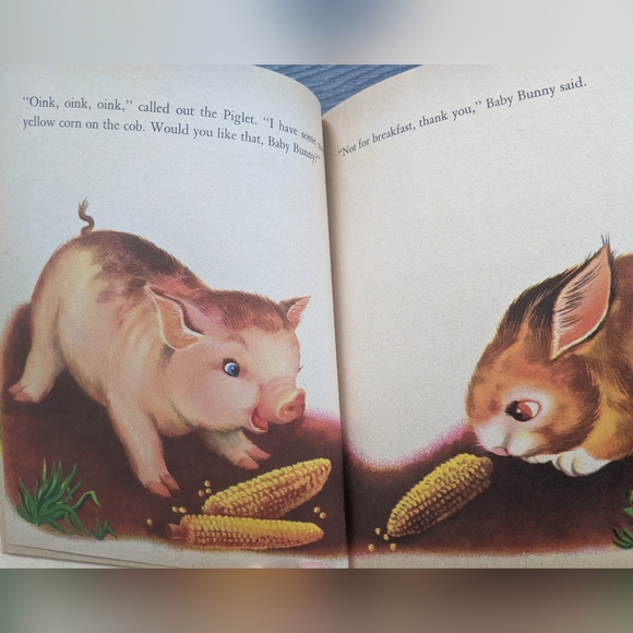 Vintage 1950 The Hungry Little Bunny and What He Found Out Irma Wilde - Picture 4 of 9